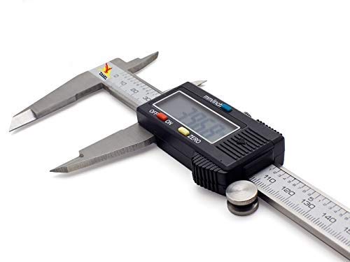 Zhart Vernier Caliper Digital 150 Mm / 6 Video Display Measurement Tool With Mm Inch Conversion And Inside Outside Depth And St
