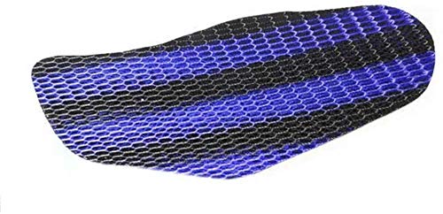 MIZZEO Bike Stretchable Net Seat Cover (Black & Blue) Compatible with Honda Dream Neo