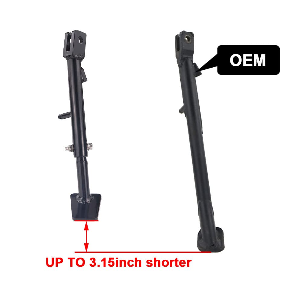 Xitomer Adjustable Kickstand Side Stand for DR650 Motorcycle (1996-2023) - 0-3'' Fit