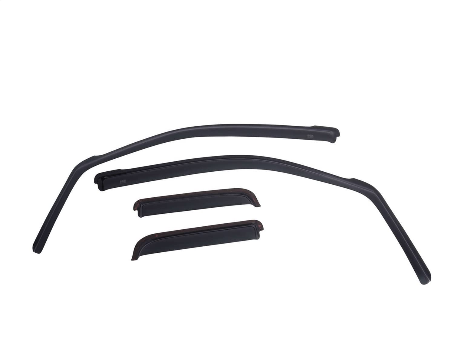 Egr 572861 In-Channel Window Visors Front And Rear Set, Dark Smoke Finsh, Compatible With Ram 2500 3500 Crew Cab Models
