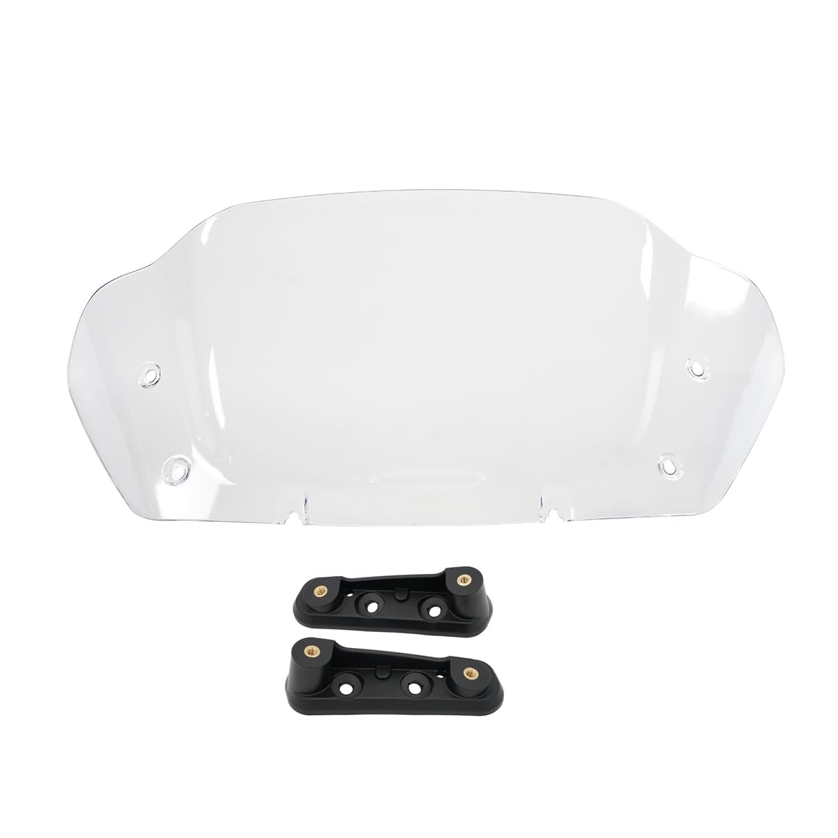 Wynmoto Clear 10''Wave Windshield Windscreen Wind Splitter Fit For Harley Davidson Cvo Street Glide Flhxse 2023-2024, Street Gli