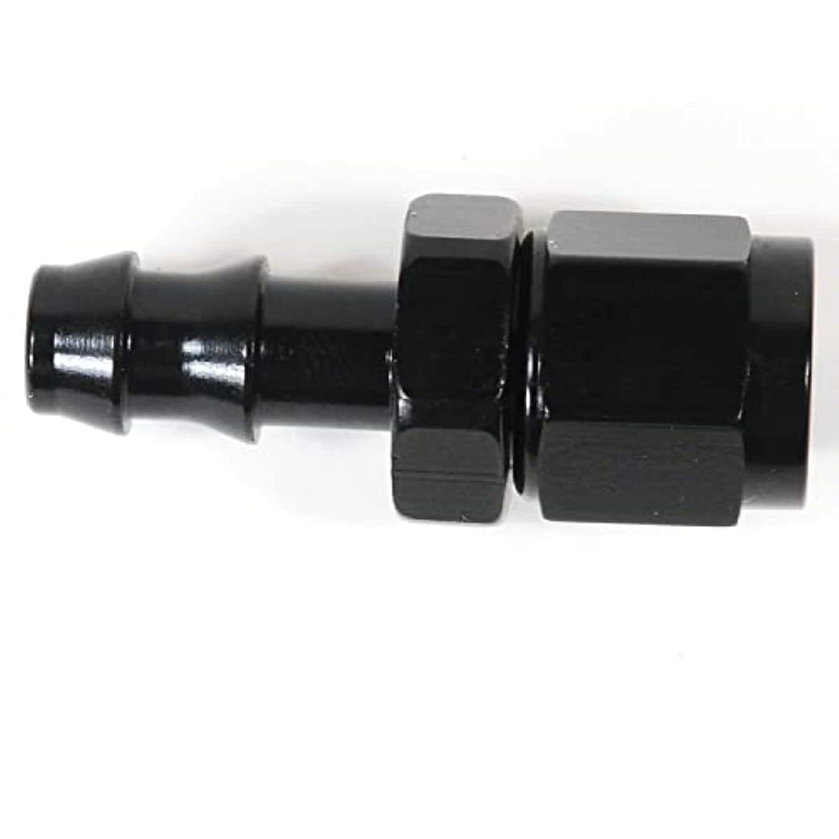 -4An St Blk Push-On Hose End
