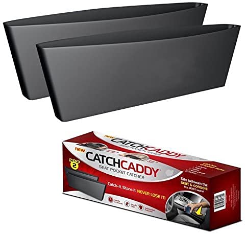 Juzr/Catch Caddy 100CCMC24 Car Seat Catcher, Organizer  2 Pcs  (Black)
