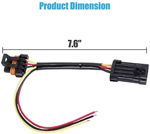 Muzzys Tail Light Whip Power Harness Adapter Pigtail Jumper Fits: 2014-2025 Polaris Rzr, Ranger General 900/1000 Xp 1000 Pro Turbo Rs1 S Trail For Powering Led Whips Brake Lights License Plate Lights