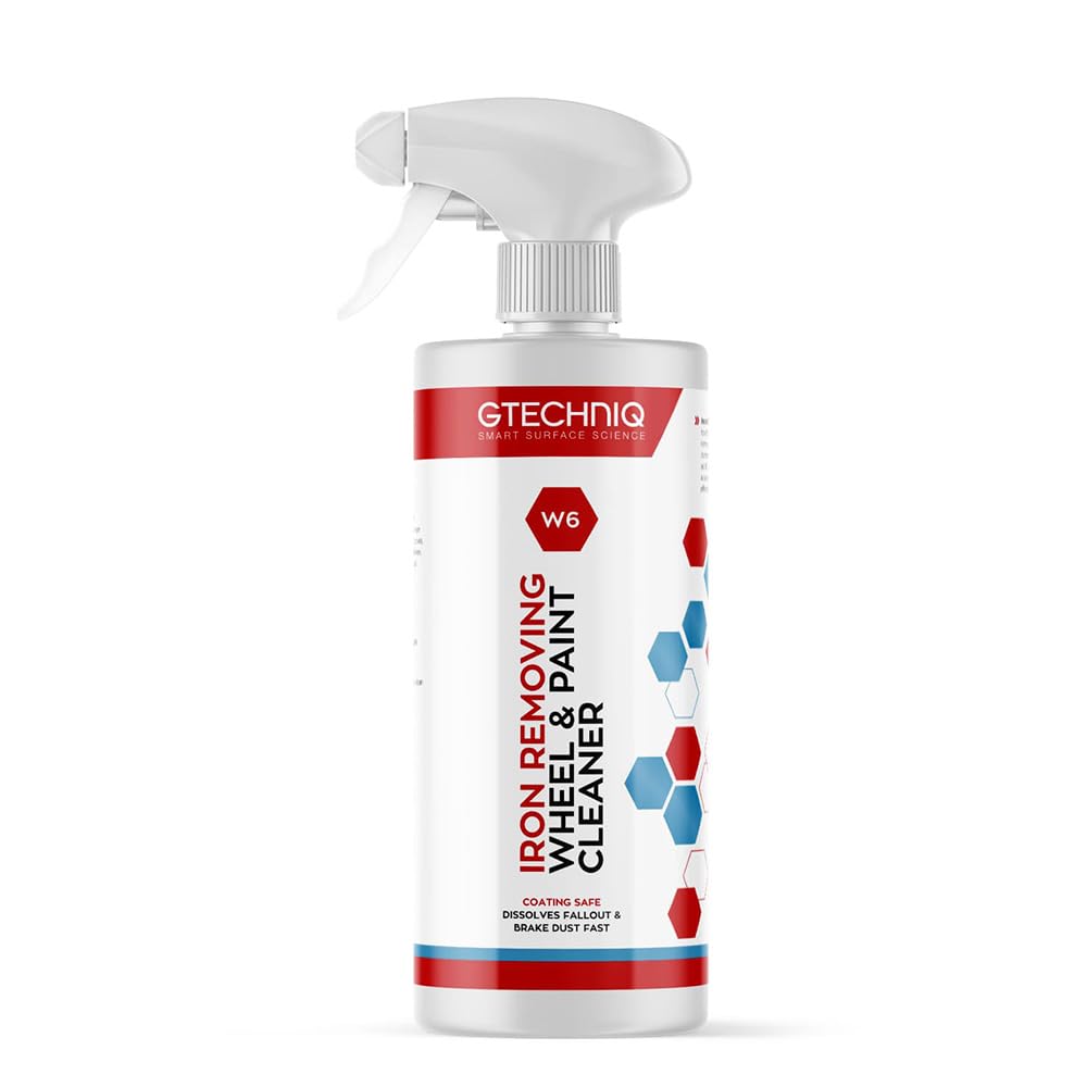 Gtechniq W6 Iron And General Fallout Remover For Cars, Brake Dust Degreaser And Cleaner For Wheels, Rims And Paintwork, Safe On