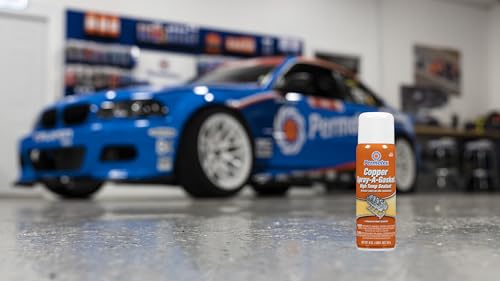 Permatex Copper Spray-A-Gasket Hi-Temp Adhesive Sealant, 9 oz Aerosol Can, Orange, Model 80697