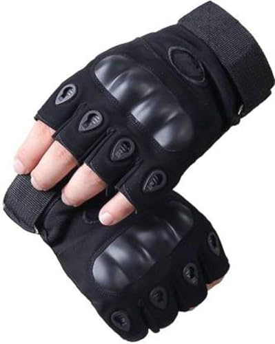 Nylon Tactical Half Finger Gloves For Sports, Gym, Cycling, Travelling, Camping, Outdoor, Motorcycle Riding Gloves, Fingerless G