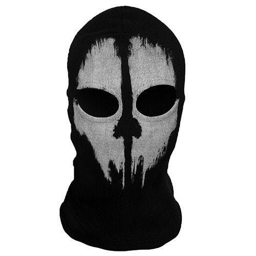 Takashi 2 Hole Balaclava Ghost Skull Face Mask Bike Motorcycle Helmet Hood Ski Sport Neck Face Mask Halloween Horror Call of Dut