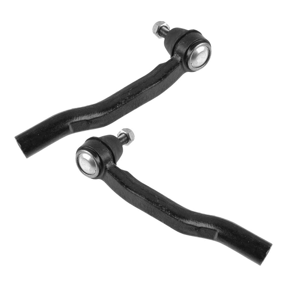 TRQ Front Outer Tie Rod Set Compatible with 2004-2010 Toyota Sienna