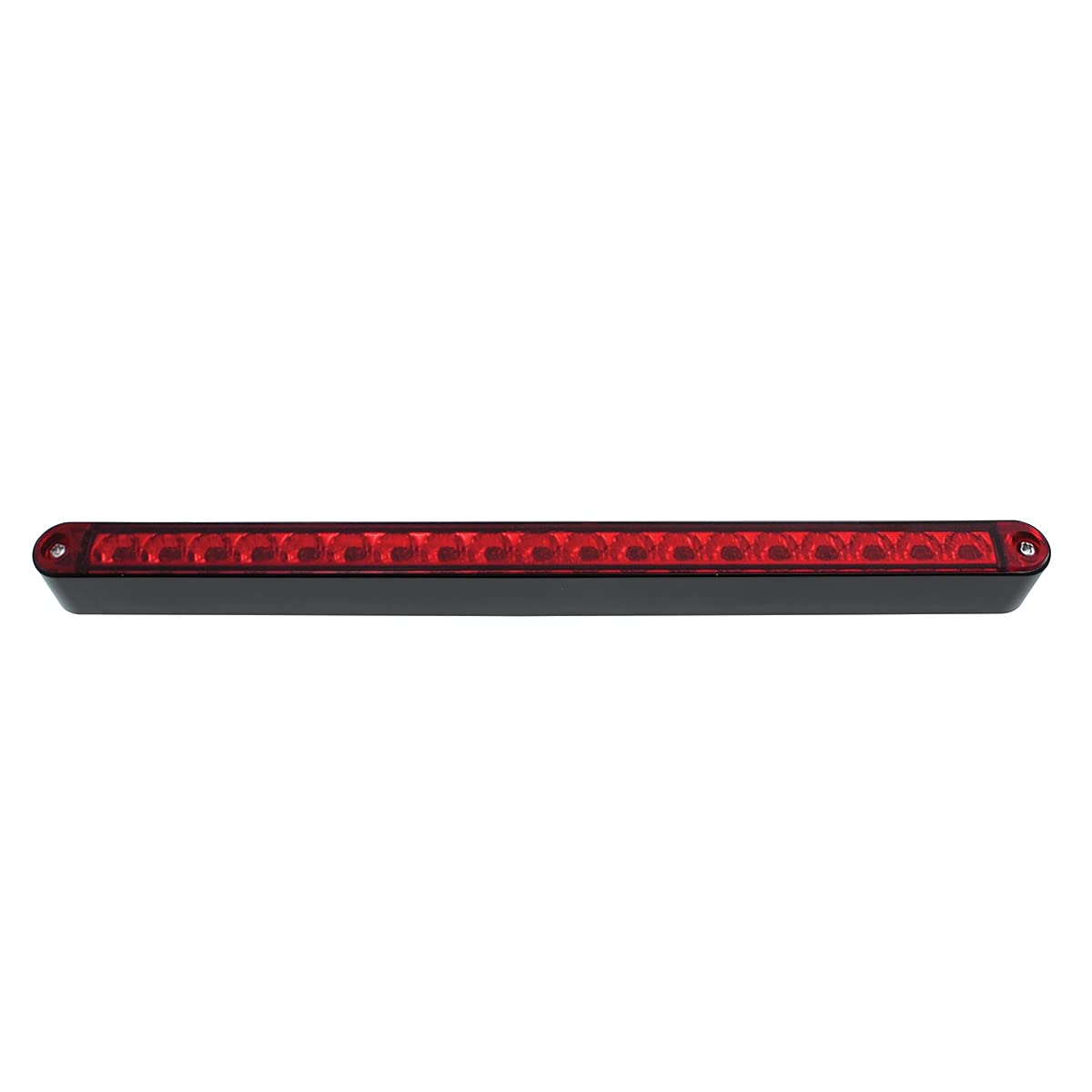 United Pacific 36489 19 Led 12' Reflector Light Bar With Black Housing (Red Led/Red Lens)