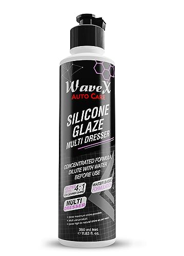 Wavex Plastic Restorer | Silicone Glaze Car Polish Concentrate 350Ml | Multi Dresser | Dilutes Upto 1:10 For Variable Shine
