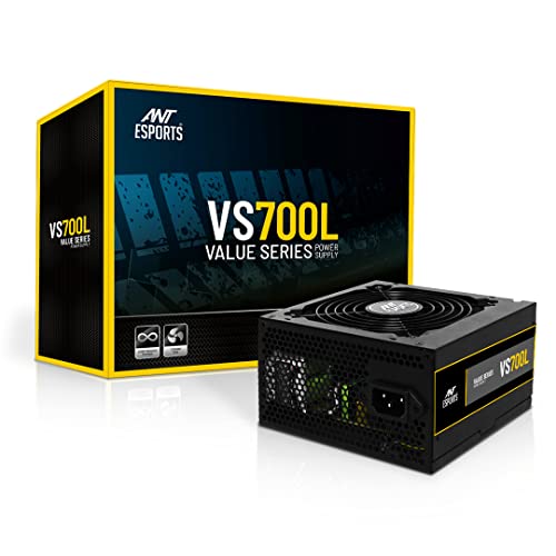 Ant Esports Vs700L Non Modular High Efficiency Gaming Power Supply/Psu With 1 X Pcie And 120Mm Silent Fan