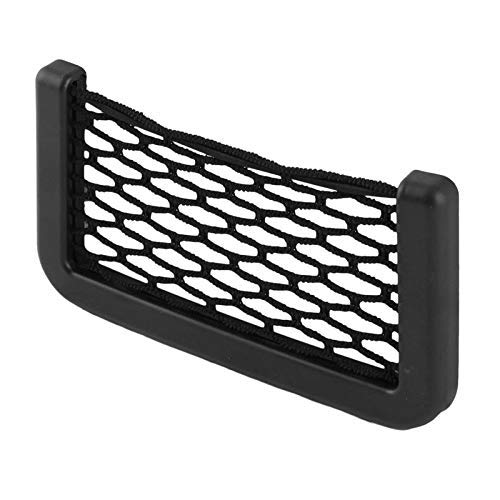 Jainfam Car Storage Net, Black Seat Side Back Storage Net Bag, Trunk Holder Pocket Organizer String Bag Phone Stand For Tata Bol