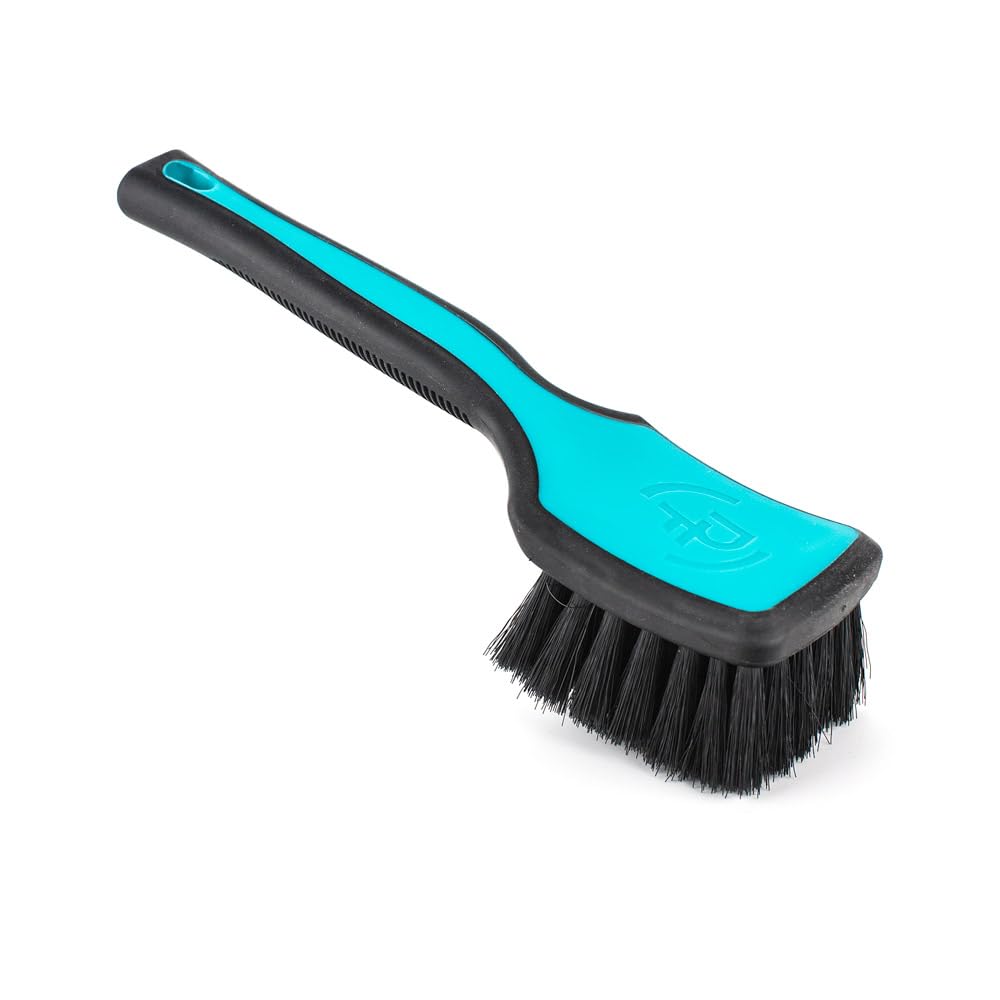 Detail Factory - ProGrip Interior Scrub Brush - Soft Bristles - Rubber Grip for Maximum Stability and Comfort - Curved Head Prof
