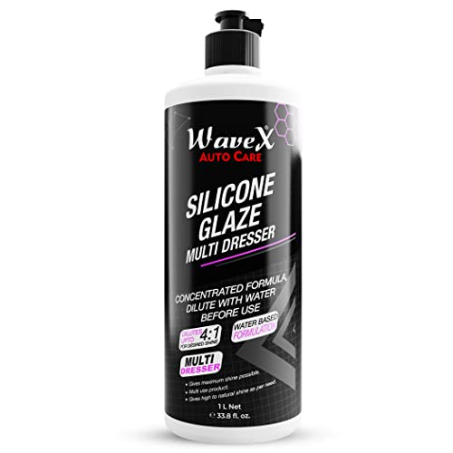 Wavex Plastic Restorer | Silicone Glaze Car Polish Concentrate 1L | Multi Dresser | Dilutes Upto 4:1 For Desired Shine