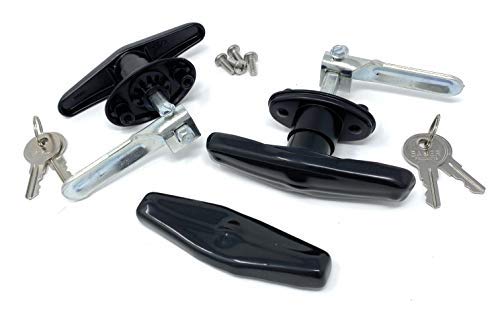 Bauer T-Handle Lock Set - Two Locks (Clockwise & Counterclockwise) - Metal - Model T311-SET
