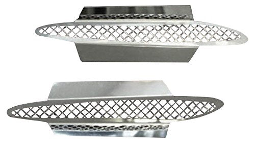 American Car Craft42053 Corvette Side Vent Grilles Laser Mesh 2Pc Polished 20052013 C6 only