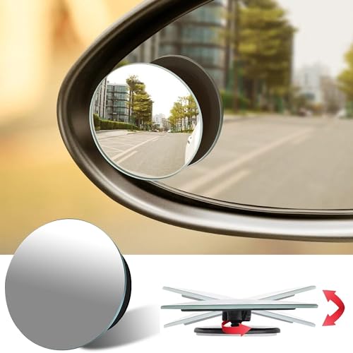 Oto2Eye Car Glass Mirror Blind Spot, 360 Mirror, Rear View Convex Mirror, Parking Mirror For Car, Car Mirror Accessories Framele