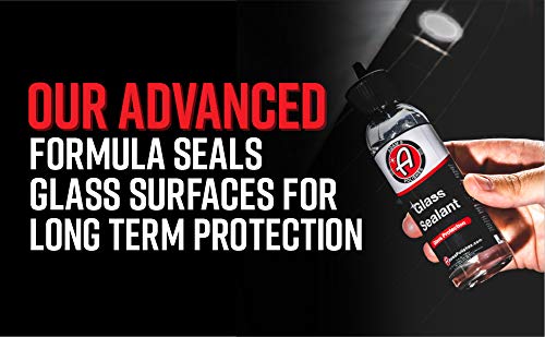 Adam's Polishes Glass Sealant 2.0 - 4oz Super Concentrated, Clear, GS-4 - Water Beading & Easy Application