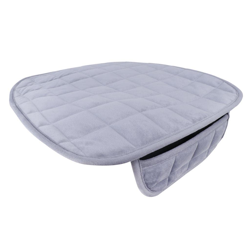 MERISHOPP Universal Front & Rear Square Row Car Auto Seat Cover Pad Gray