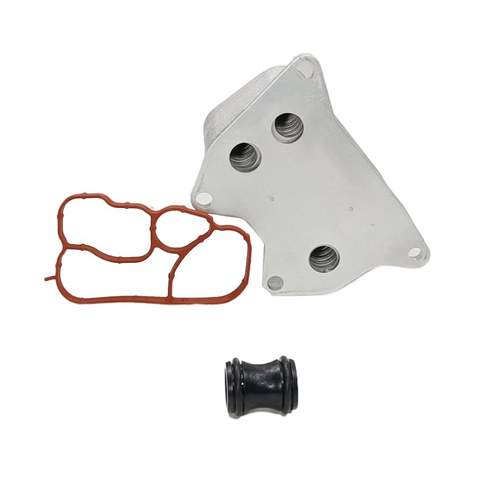 ThpeMakcr Engine Oil Cooler with Gasket Kit Replacement for Volkswagen Tiguan Passat #06K 117 021 B