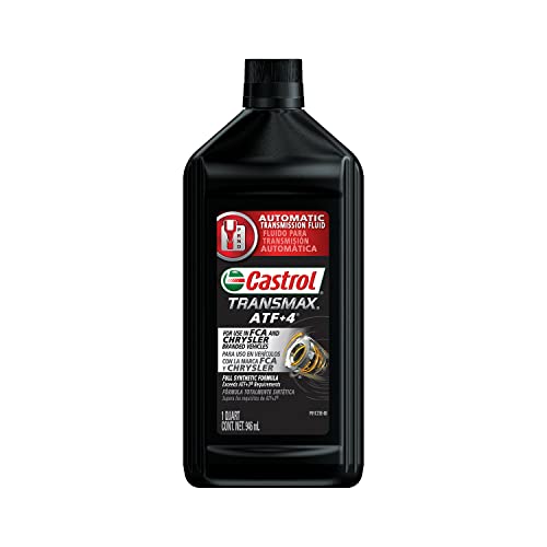 Castrol Transmax ATF+4 Automatic Transmission Fluid, 1 Quart - 6 Pack, Model 15A9FA-6PK