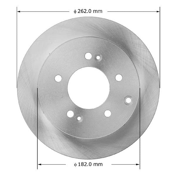 Bendix Premium Prt5998 Rear Brake Rotor For Kia Forte 2013-2010, Forte Koup 2013-2010, Soul 2013-2010