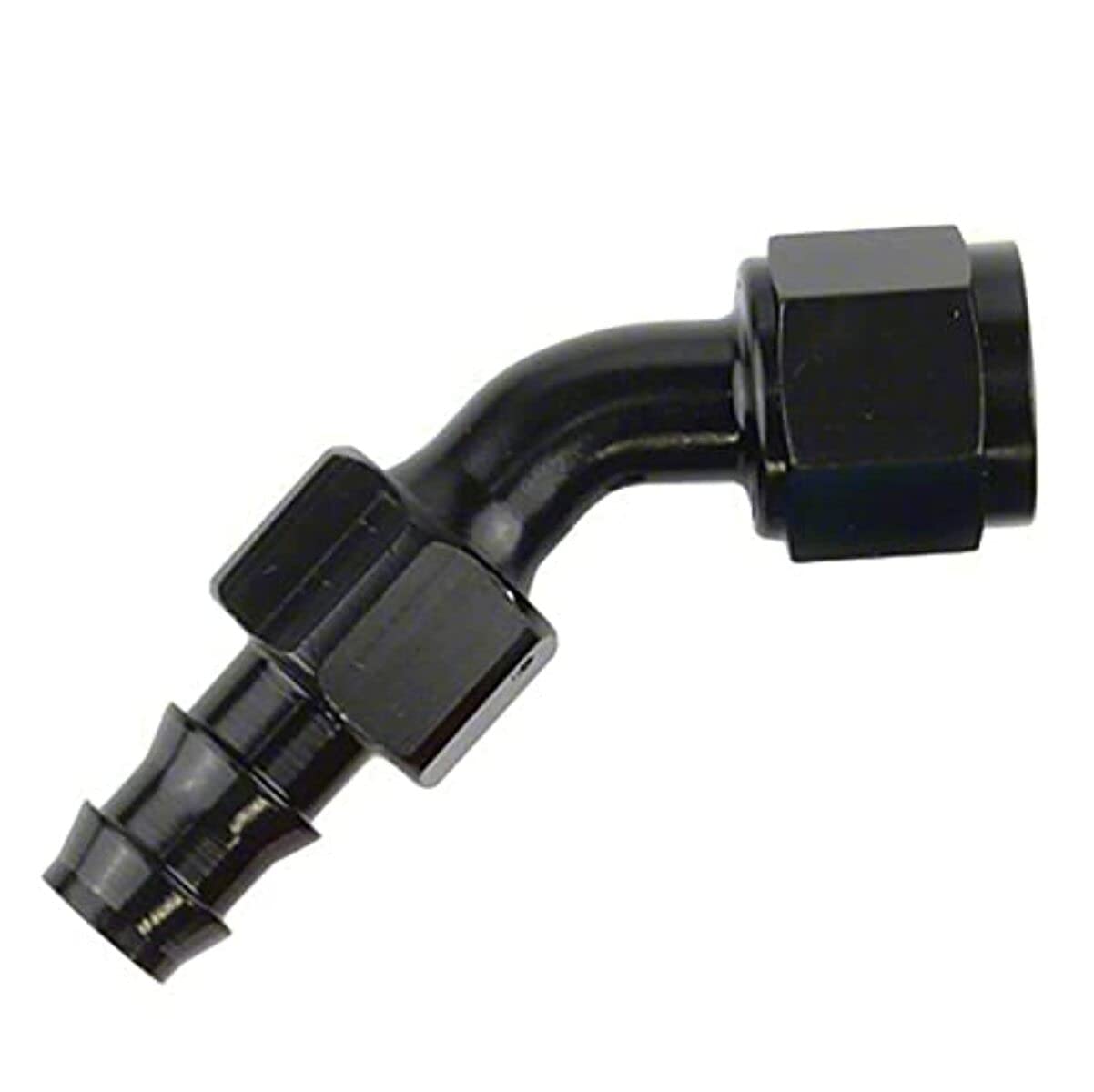 Speedfx 520445Bk -4An X 45 Blk Push-On Hose End