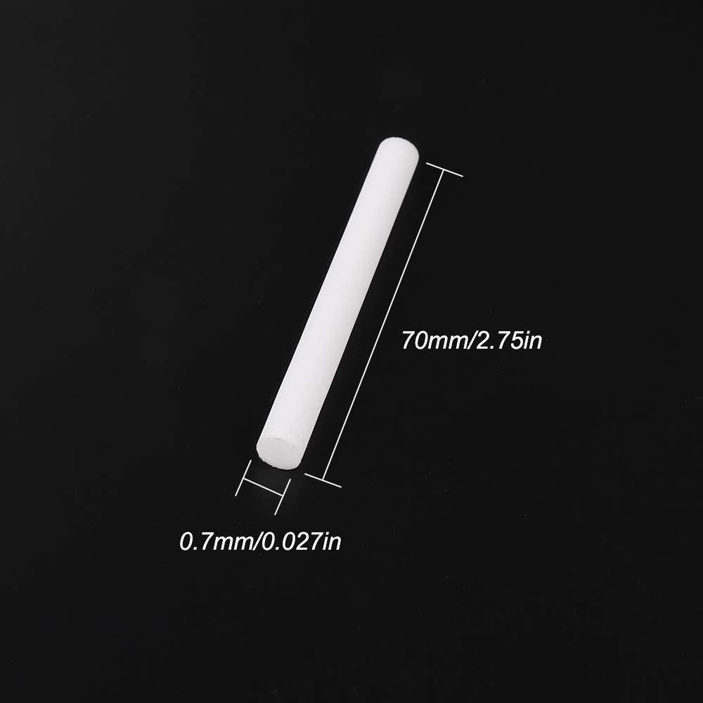 20Pcs Car Diffuser Refill Sticks Filter Wick Replacement, Absorbent Refill Sticks,2.75 X 0.027 Inch For Car Diffuser Vent Clip