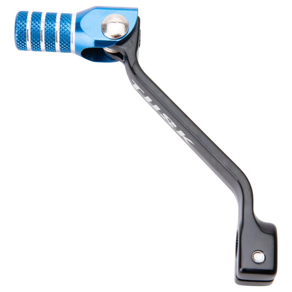 Tusk Racing Folding Shift Lever Black/Blue Tip Compatible With Yamaha Tw200 1990-2021