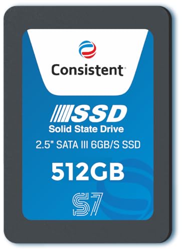 Consistent S7 Ssd 512Gb 2.5 Inch Sata Internal Ssd