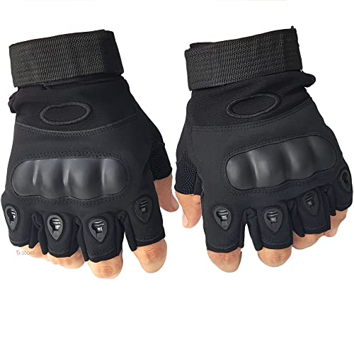 Gocart With G Logo Tactical Gloves For Men, Hard Shell Knuckle Protection Motorcycle Gloves For Outdoor Work Riding Shooting Cli