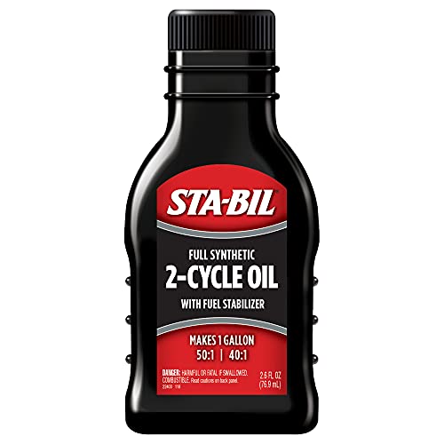 STABIL Full Synthetic 2Cycle Oil  With Fuel Stabilizer For Up To 12 Months Protection  1 Gallon MultiMix  50:1/40:1 Mix Ra