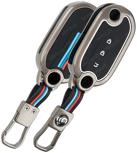 Shopoflux Metal Key Cover Compatible For Mg Comet Ev Electric 3 Button Flip Key