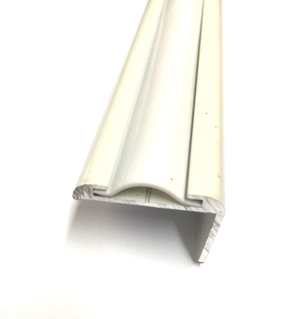 Automotive Authority White Vinyl 1 Insert Molding Trim Screw Cover Rv Camper Travel Trailer (White, 100 Ft)