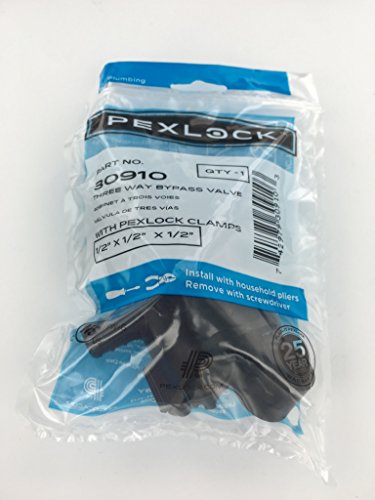 Pexlock 30910 Bypass Valve, 12, Black