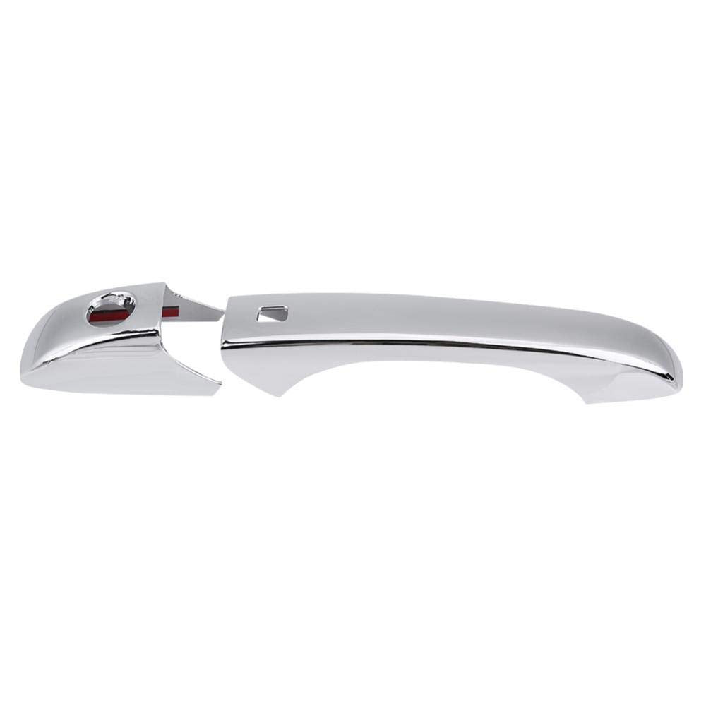 4Pcs Door Handle Cover, Chrome 4 Door Outside Handle Covers For Jeep Grand Cherokee (Wk2) 2010-2017