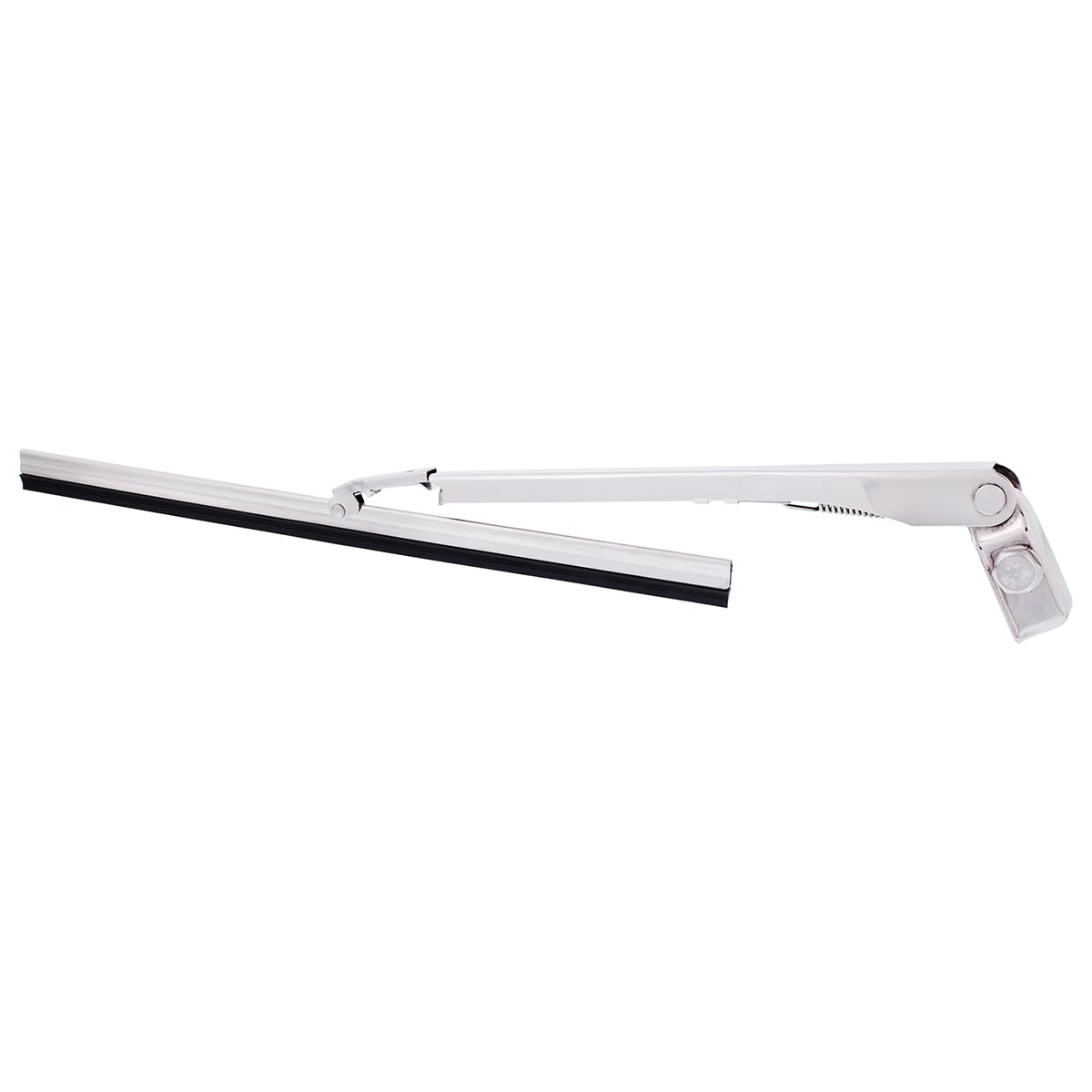 United Pacific A7022 Polished Stainless Steel Wiper Blade/Arm Set W/9-Inch Blade & 7  Inch Arm, Plug-In Style, Trimmable Blade -