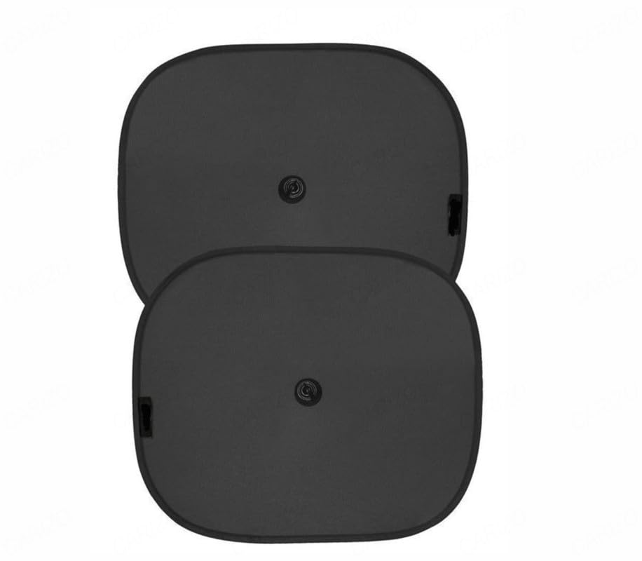 CARIZO Car Side Window StickOnSunshades with Vacuum Cups (Set of 2) Black for HM Ambassador (Type II) 20022015