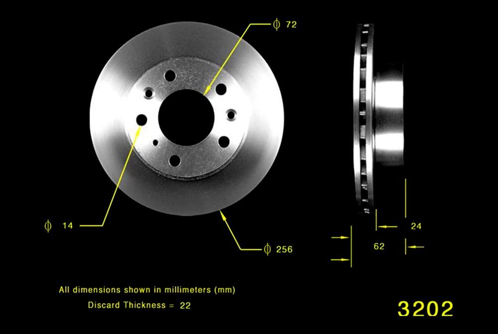 Bendix Premium Prt1774 Front Brake Rotor For Mazda Mpv 1991-1989
