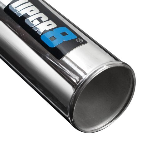 Upgr8 Universal Outside Diameter Polished Aluminum Pipe (3.0'(76Mm), 180 Degree)
