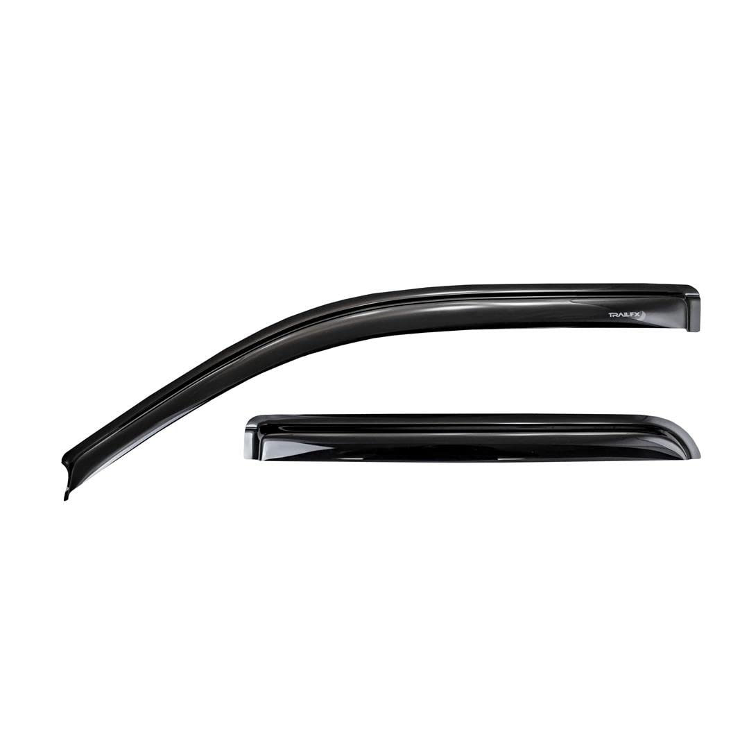 Trailfx Rain Guard Tape On Window Vent Visors Acrylic With A Smoke Tint 2 Piece Compatible With F250/350 99-16 - 2503H