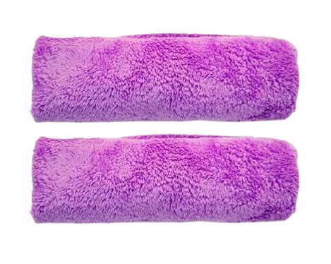 KUNDAN STORE Microfiber Car Cleaning Cloth | Pack of 2 | Purple, 40x40 cm | Ultra Soft & Highly Absorbent | MultiPurpose for Ca
