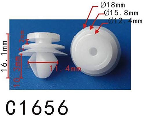 Autobahn88 Retainer Clip For Rocker Panel, Compatible With Land Rover (Oem: Lr028939) (Pack Of 20)