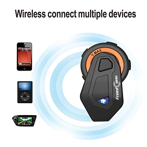 1Storm Adult Motocross Helmet Bmx Mx Atv Dirt Bike Helmet Racing Style Hf801 + Motorcycle Bluetooth Headset: Glossy White