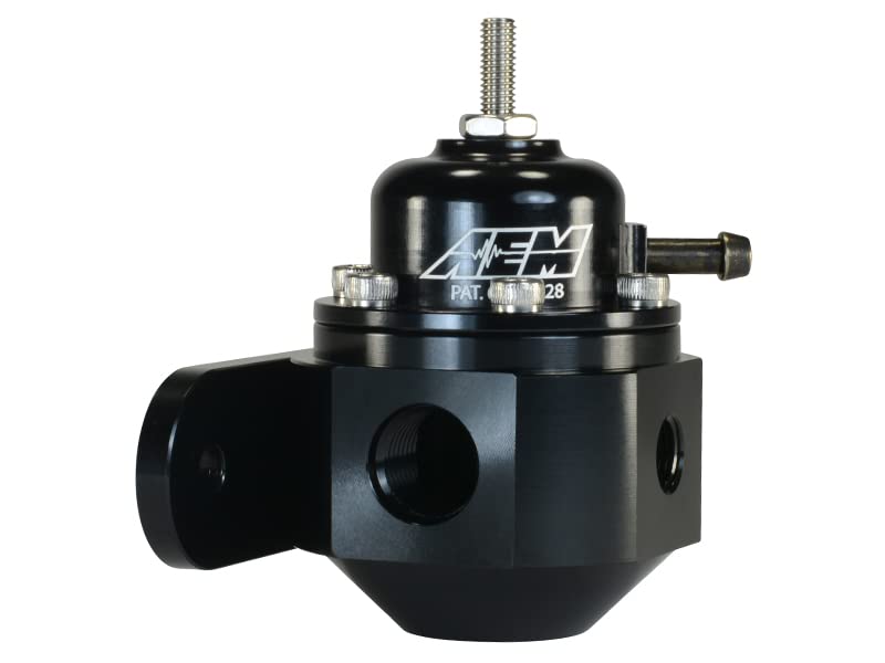 Aem 25-302Bk Black High Volume Adjustable Fuel Pressure Regulator