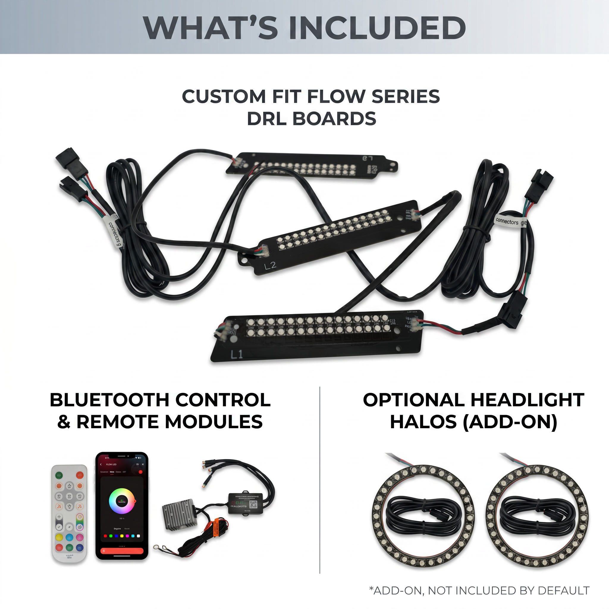 Ford Mustang Multicolor Flow Series DRL Boards (2015–2017)
