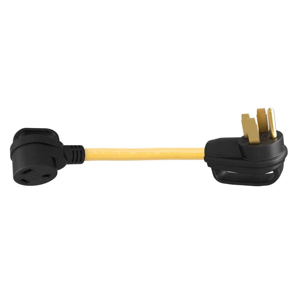 Marinco 5030Rvda-B Pigtail Adapter - 30A (125V) Female To 15A (125V) Male
