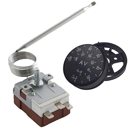 American Volt 32-248'F Dial Adjustable Electric Radiator Cooling Fan Thermostat Controller Switch Universal 12 Volt Water Coolan