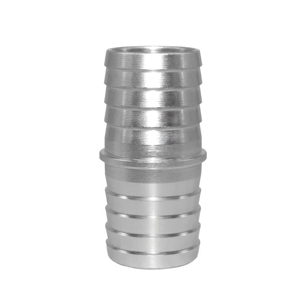 Joytube 1 Pcs 1-1/2 Inch Radiator Hose Barb Adapter, Coupler Splice Mend Coolant Intercooler Exchanger Heater Repair Hose Connector Water Fluid Air Aluminum